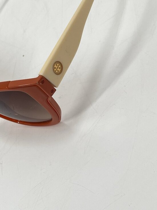 Tory Burch Amber Orange Square Sunglasses Gradient Lens Designer Frames main image 4